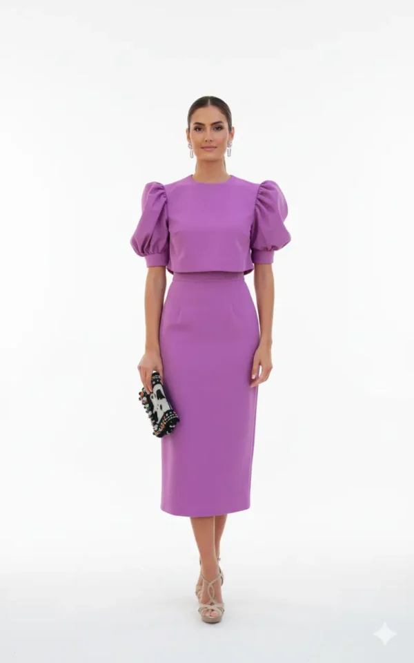 Conjunto Dalia color lila